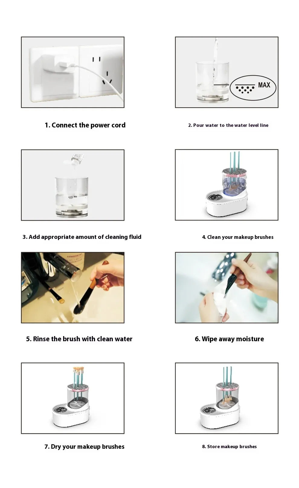 USB QuickClean Brush Sanitizer