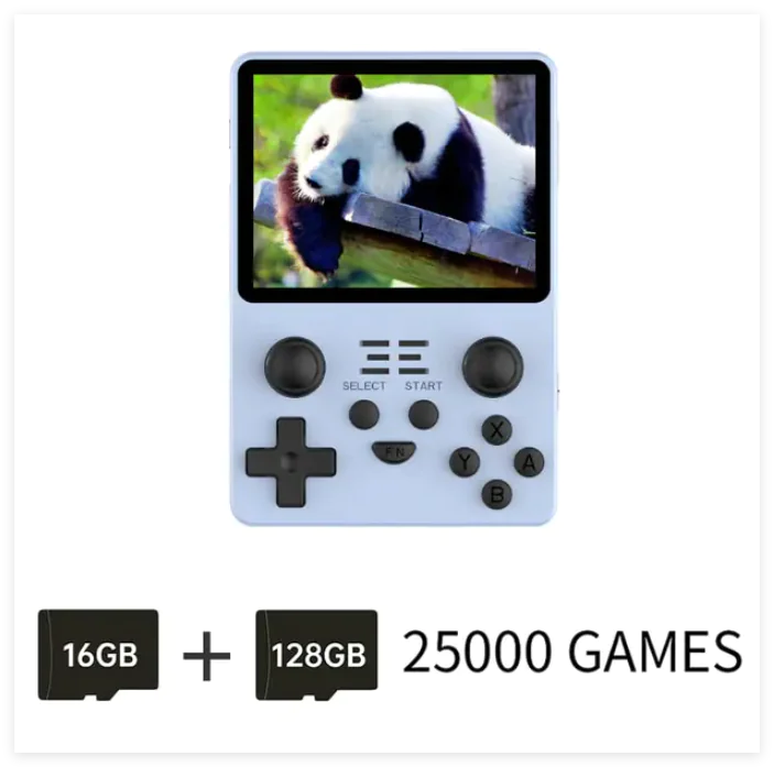 POWKIDDY New RGB20S Handheld Game Console Retro Open Source System RK3326 3.5-Inch 4:3 IPS Screen Children's Gifts
