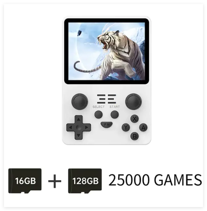 POWKIDDY New RGB20S Handheld Game Console Retro Open Source System RK3326 3.5-Inch 4:3 IPS Screen Children's Gifts